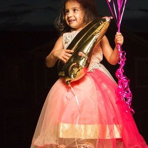 Embroidered gown for 4 year old girl